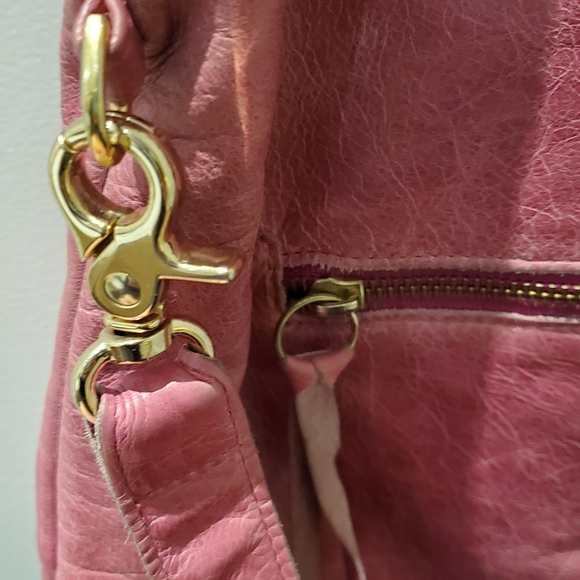 Foley + Corinna Pink Leather Mid City Tote - Picture 3 of 10